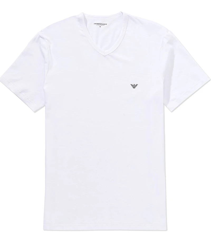 Emporio Armani Short Sleeve Stretch Cotton Jersey T-Shirt 2-Pack