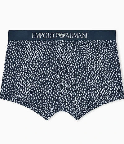 Emporio Armani Printed Cotton Stretch Trunks