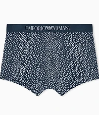 Emporio Armani Printed Cotton Stretch Trunks