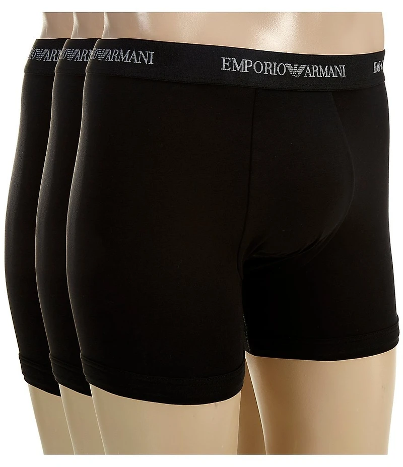 Emporio Armani Stretch Cotton 3#double; Boxer Briefs 3-Pack