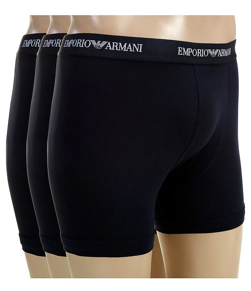 Emporio Armani Stretch Cotton Jersey Boxer Briefs 3-Pack