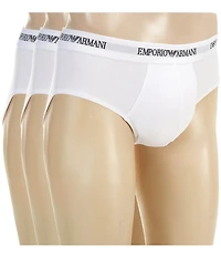Emporio Armani Stretch Cotton Jersey Briefs 3-Pack