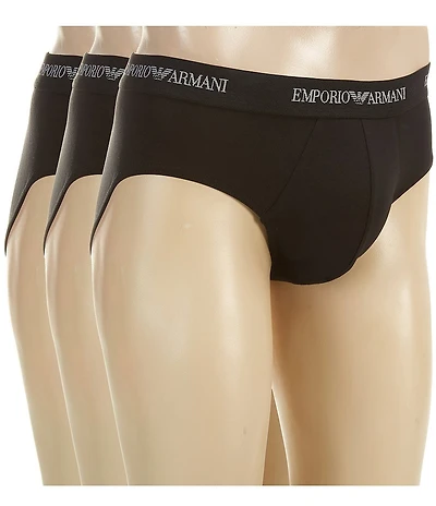 Emporio Armani Stretch Cotton Jersey Briefs 3-Pack