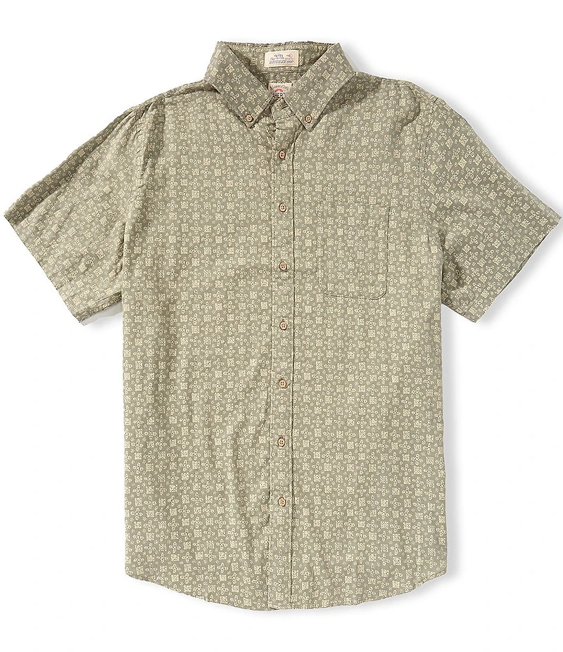 Faherty Big & Tall Breeze Stretch Short Sleeve Woven Shirt