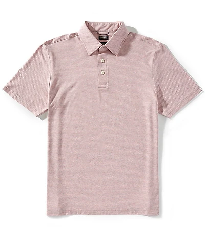 Faherty Big & Tall Movement Feeder Stripe Stretch Short Sleeve Polo Shirt