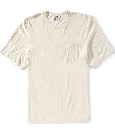 Faherty Big & Tall Sunwashed Organic Cotton Pocket Short Sleeve T-Shirt