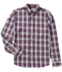 Faherty Coastline Knit Long Sleeve Woven Shirt