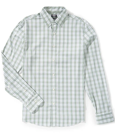 Faherty Movement Check Pattern Long Sleeve Woven Shirt