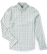 Faherty Movement Check Pattern Long Sleeve Woven Shirt