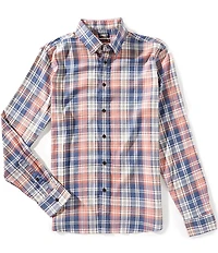 Faherty Movement Long Sleeve Woven Plaid Shirt