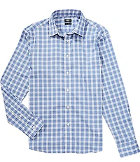 Faherty Movement Mini Plaid Long Sleeve Woven Shirt