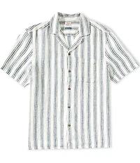 Faherty Palma Linen Short Sleeve Woven Camp Shirt