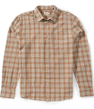 Faherty Palmetto Medium Plaid Long Sleeve Woven Shirt