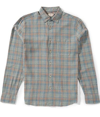 Faherty Palmetto Plaid Long Sleeve Woven Shirt