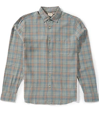 Faherty Palmetto Plaid Long Sleeve Woven Shirt