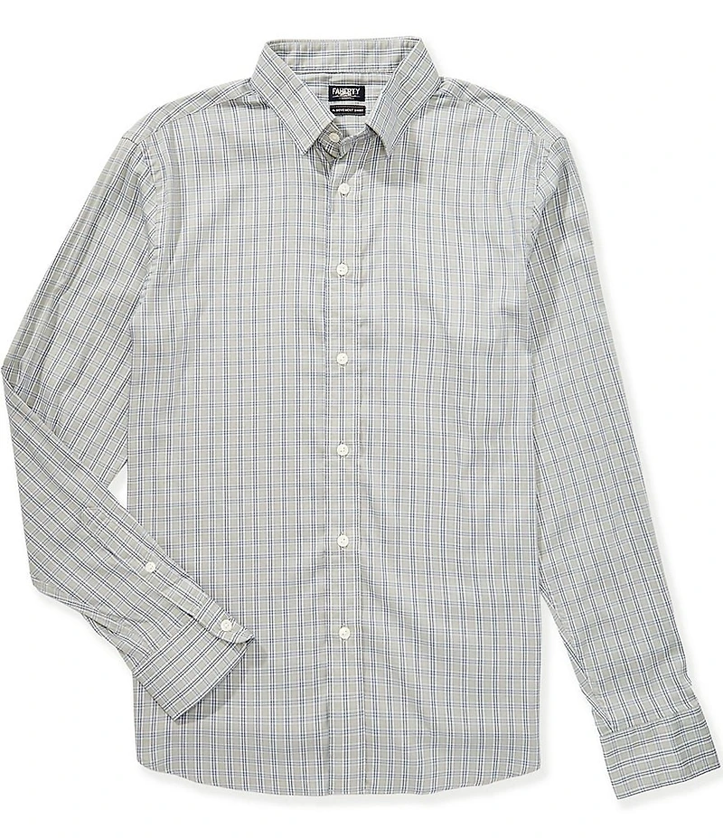 Faherty Performance Stretch Movement Plaid Long Sleeve Woven Shirt