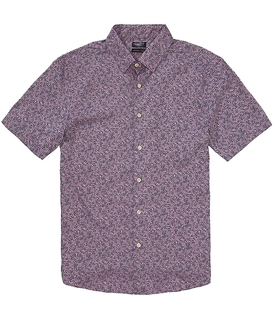 Faherty Stretch Movement Short Sleeve Printed Woven Shirt