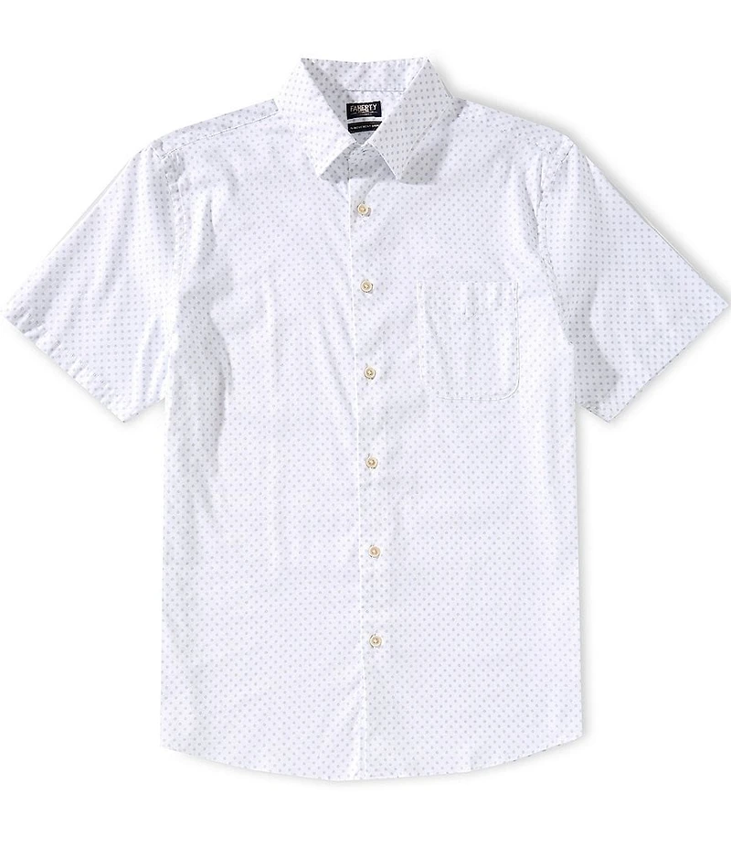 Faherty Stretch Movement Short Sleeve Woven Shirt