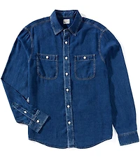 Faherty Tried & True Chambray Long Sleeve Woven Shirt