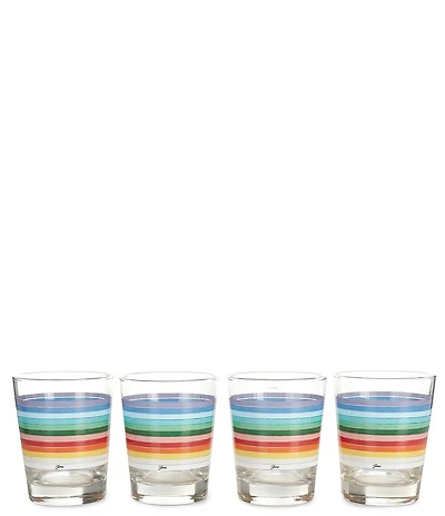 Fiesta 2026 All Colors Double Old Fashioned Glass 15-ounce - Set of 4