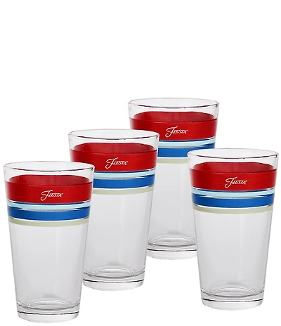 Fiesta Americana Edgeline Collection Cooler Glass Set of 4