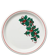 Fiesta Christmas Holly and Ribbon Bistro Buffet Plate