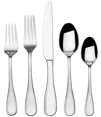 Fitz and Floyd Everday Bistro Classic 20-Piece Stainless Steel Flatware Set, Service For 4
