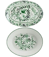 Fitz and Floyd Sicily Oval Serving Bowl and Serving Platter