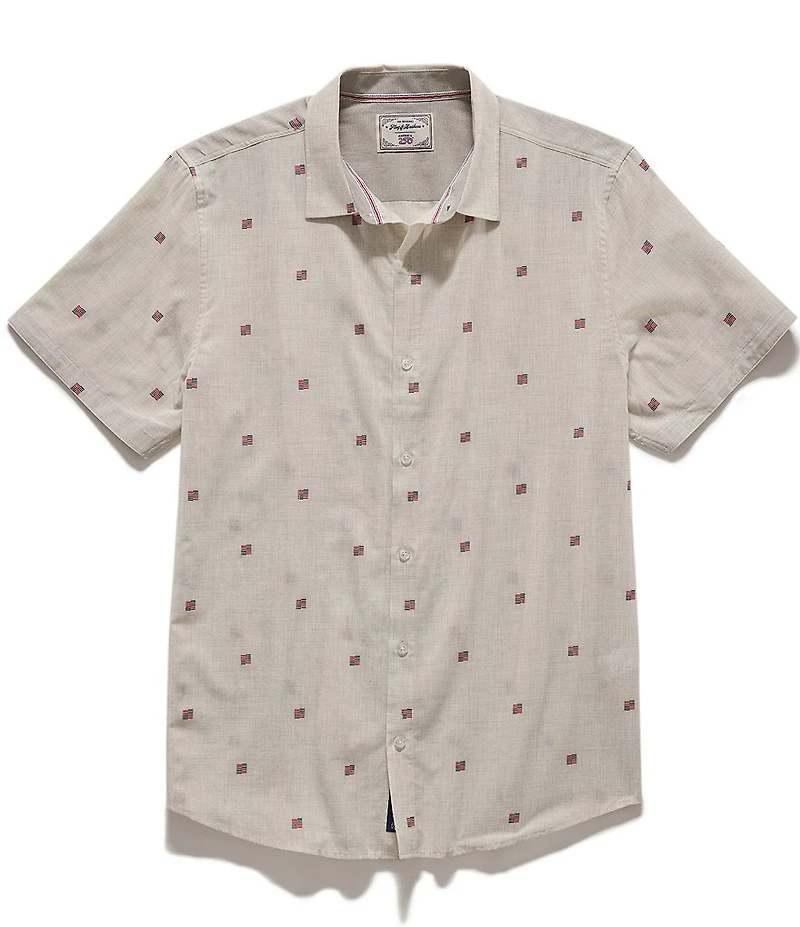 Flag and Anthem Kennewick Flag Embroidered Short Sleeve Shirt