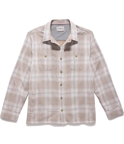 Flag and Anthem Pandale Diamond Quilted Plaid Long Sleeve Shirt Jacket