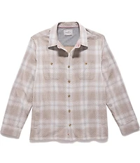 Flag and Anthem Pandale Diamond Quilted Plaid Long Sleeve Shirt Jacket