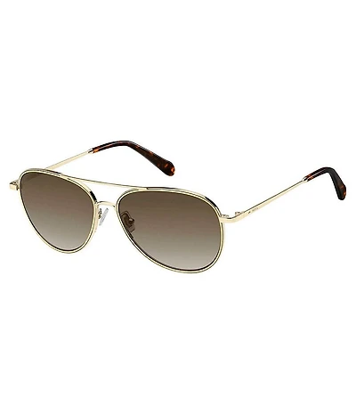 Fossil Women's Lightweight Aviator Sunglasses