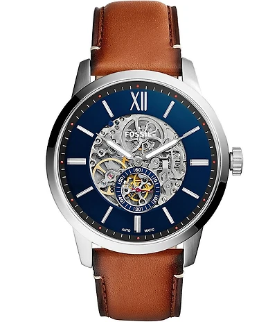Fossil Townsman Automatic Leather Strap Watch