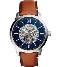Fossil Townsman Automatic Leather Strap Watch