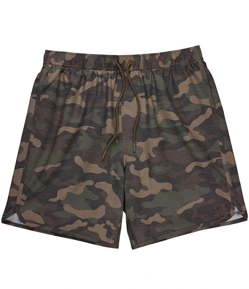 Free Fly Reverb Lined Camo Print 7#double; Inseam Shorts