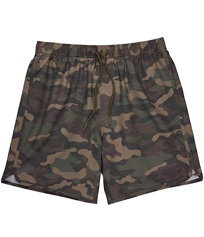 Free Fly Reverb Lined Camo Print 7#double; Inseam Shorts