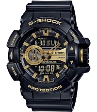 G-Shock Rotary-Dial Ana-Digi Resin and Stainless Steel World Time Watch