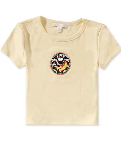 GB Big Girls Beaded 'Copacabana' Banana Baby T-Shirt