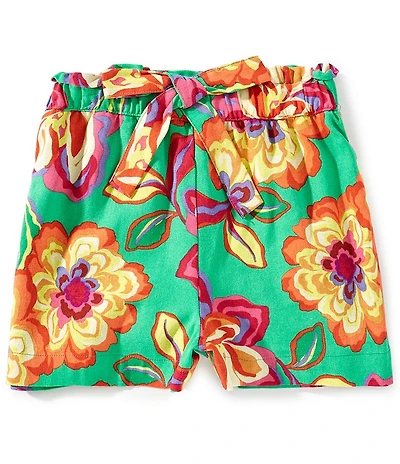 GB Big Girls Pull On Floral Print Shorts