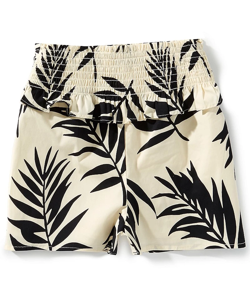 GB Big Girls Palm Print Pull On Shorts