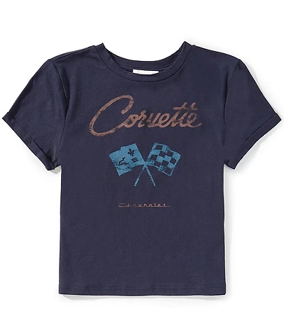 GB Big Girls Short-Sleeve Corvette Graphic T-Shirt