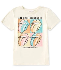 GB Big Girls Short-Sleeve The Rolling Stones Band Graphic T-Shirt