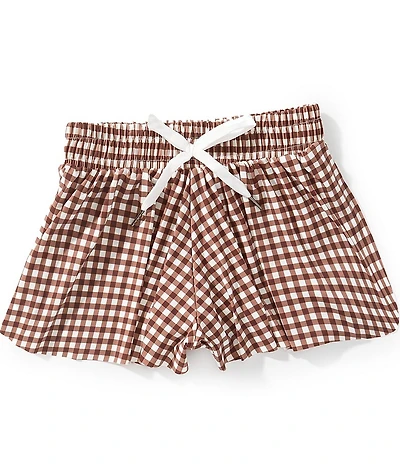GB Big Girls Active Gingham Print Flippy Short