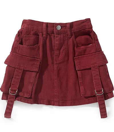 GB Big Girls Cargo Denim Mini Skirt