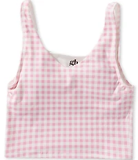 GB Big Girls Checkered Print Active Tank Top