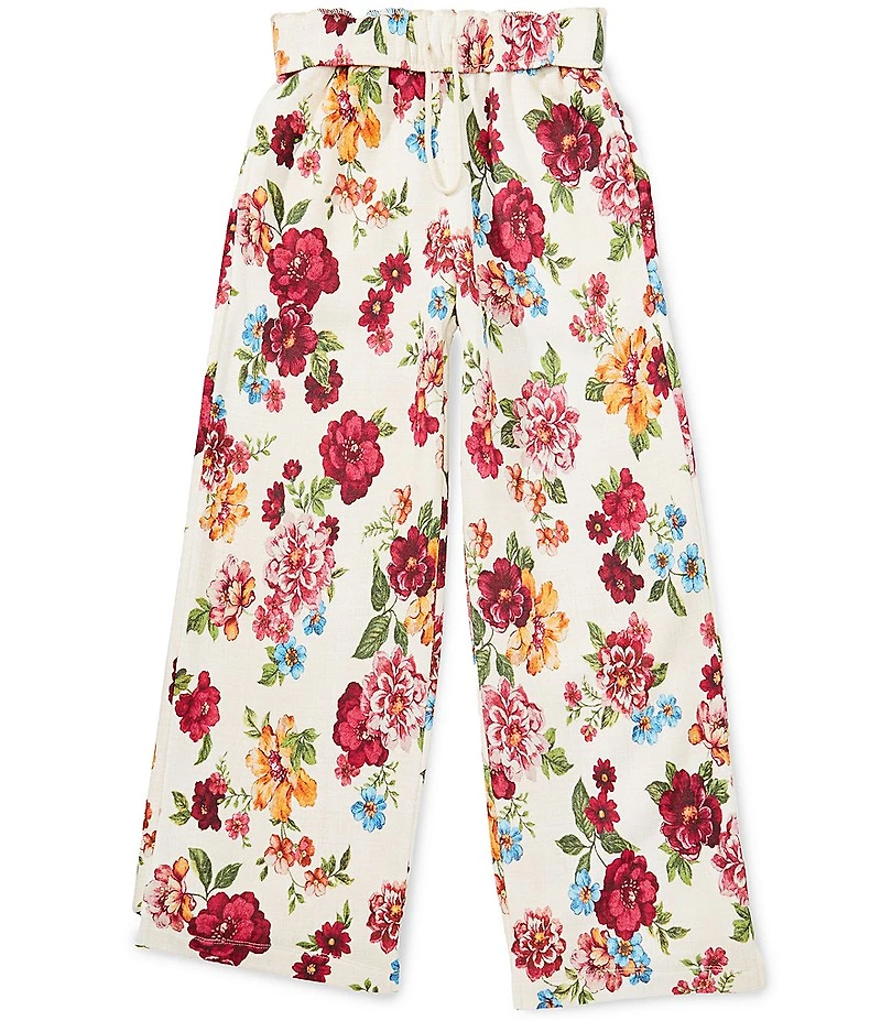 GB Big Girls Floral Wide Leg Sweatpants
