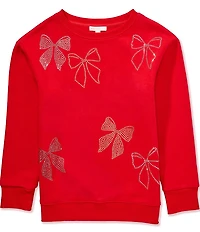 GB Big Girls Jewel Bows Sweatshirt