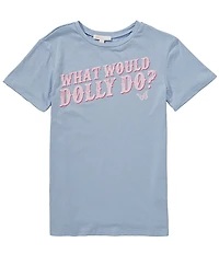 GB Big Girls Knit Western What Would Dolly Do Graphic T-Shirt