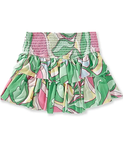 GB Big Girls Multi Printed Tiered Tennis Skirt