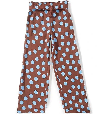 GB Big Girls Polka Dot Wide Leg Sweatpants